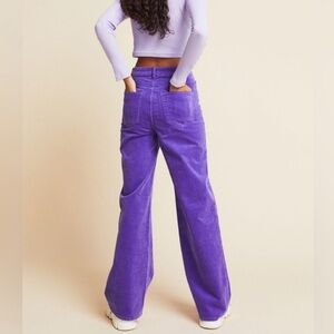 H&M Vibrant Purple Corduroy Trousers